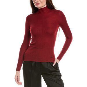 Akris Womens Cashmere & Wool-Blend Sweater, Red